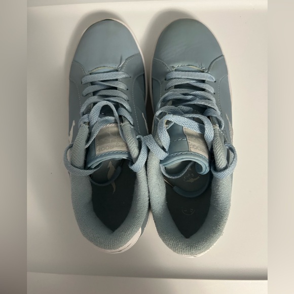 kangaROOS Light Blue Low-Top Sneakers with White Logo - Picture 3 of 5
